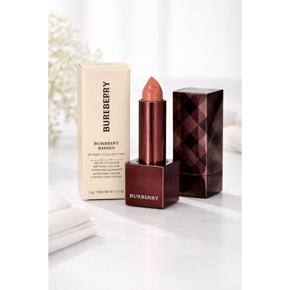 Burberry Kisses Matte Lipstick 09 Chestnut Nude Full Size NEW Russet Collection